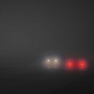 highway with car headlights barely visible